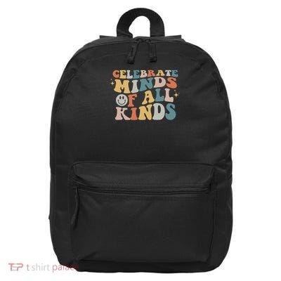 Celebrate Minds Of All Kinds Neurodiversity Autism Awareness 16 in Basic Backpack