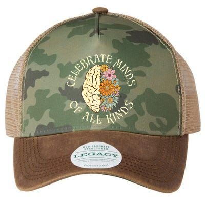 Celebrate Minds Of All Kinds Neurodiversity Autism Legacy Tie Dye Trucker Hat