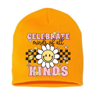 Celebrate Minds Of All Kinds Neurodiversity Autism Short Acrylic Beanie