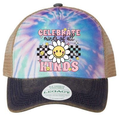 Celebrate Minds Of All Kinds Neurodiversity Autism Legacy Tie Dye Trucker Hat