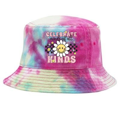 Celebrate Minds Of All Kinds Neurodiversity Autism Tie-Dyed Bucket Hat