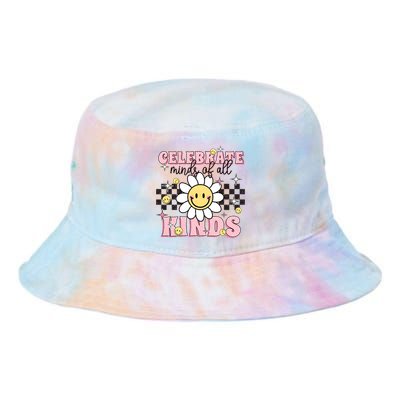 Celebrate Minds Of All Kinds Neurodiversity Autism Tie Dye Newport Bucket Hat