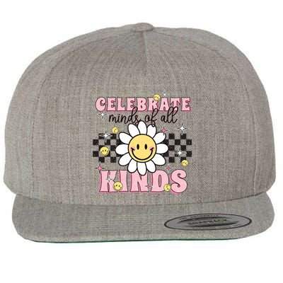 Celebrate Minds Of All Kinds Neurodiversity Autism Wool Snapback Cap