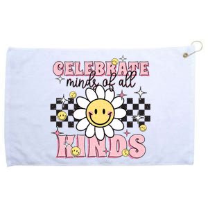 Celebrate Minds Of All Kinds Neurodiversity Autism Grommeted Golf Towel