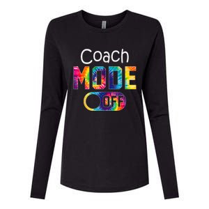 Coach Mode Off Happy Last Day Of School Tie Dye Summer Womens Cotton Relaxed Long Sleeve T-Shirt