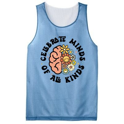 Celebrate Minds Of All Kinds Neurodiversity Autism Mesh Reversible Basketball Jersey Tank