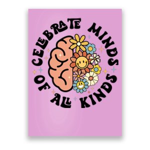 Celebrate Minds Of All Kinds Neurodiversity Autism Poster