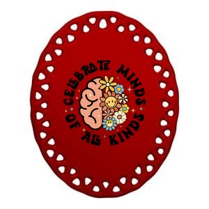 Celebrate Minds Of All Kinds Neurodiversity Autism Ceramic Oval Ornament