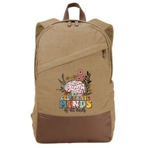 Celebrate Minds Of All Kinds Neurodiversity Autism Cotton Canvas Backpack