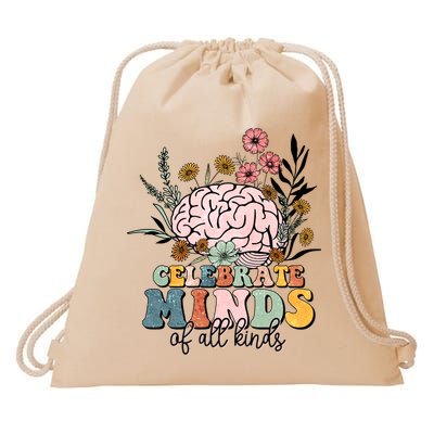 Celebrate Minds Of All Kinds Neurodiversity Autism Drawstring Bag