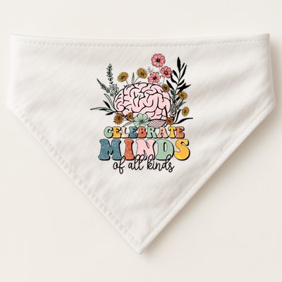 Celebrate Minds Of All Kinds Neurodiversity Autism USA-Made Doggie Bandana
