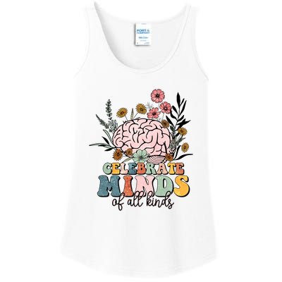 Celebrate Minds Of All Kinds Neurodiversity Autism Ladies Essential Tank