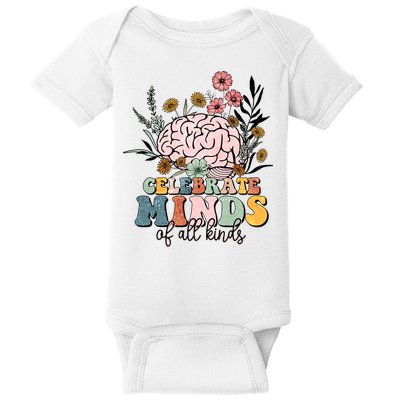 Celebrate Minds Of All Kinds Neurodiversity Autism Baby Bodysuit