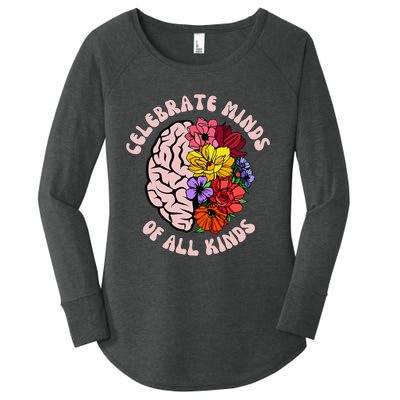 Celebrate Minds Of All Kinds Neurodiversity Autism Awareness Women's Perfect Tri Tunic Long Sleeve Shirt