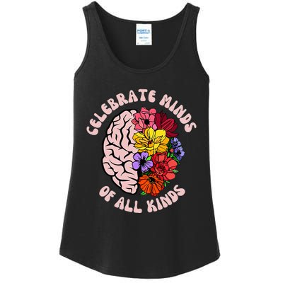 Celebrate Minds Of All Kinds Neurodiversity Autism Awareness Ladies Essential Tank