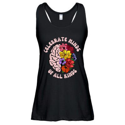 Celebrate Minds Of All Kinds Neurodiversity Autism Awareness Ladies Essential Flowy Tank