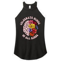 Celebrate Minds Of All Kinds Neurodiversity Autism Awareness Women's Perfect Tri Rocker Tank