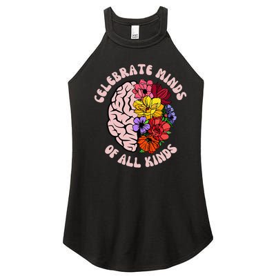 Celebrate Minds Of All Kinds Neurodiversity Autism Awareness Women's Perfect Tri Rocker Tank