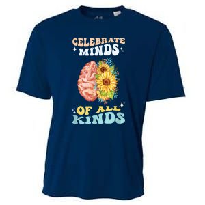 Celebrate Minds Of All Kinds Neurodiversity Autism Awareness Cooling Performance Crew T-Shirt