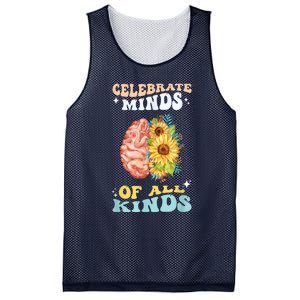 Celebrate Minds Of All Kinds Neurodiversity Autism Awareness Mesh Reversible Basketball Jersey Tank