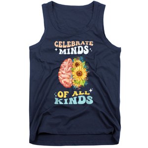 Celebrate Minds Of All Kinds Neurodiversity Autism Awareness Tank Top