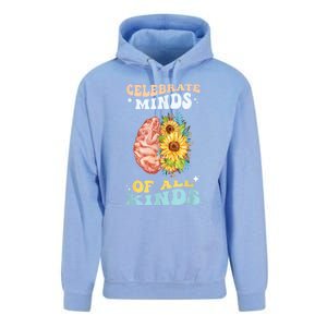 Celebrate Minds Of All Kinds Neurodiversity Autism Awareness Unisex Surf Hoodie