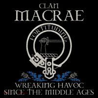 Clan Macrae Of America Tartan Crest Thistle Vintage T-Shirt