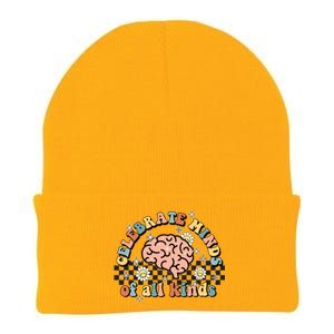 Celebrate Minds Of All Kinds Neurodiversity Autism Knit Cap Winter Beanie