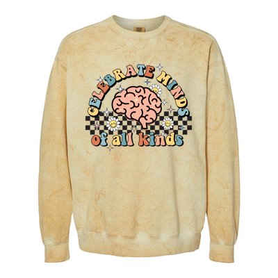 Celebrate Minds Of All Kinds Neurodiversity Autism Colorblast Crewneck Sweatshirt