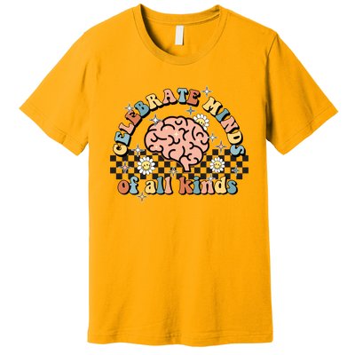 Celebrate Minds Of All Kinds Neurodiversity Autism Premium T-Shirt