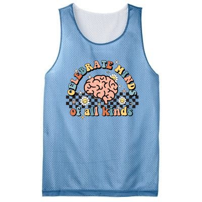 Celebrate Minds Of All Kinds Neurodiversity Autism Mesh Reversible Basketball Jersey Tank