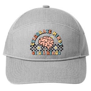 Celebrate Minds Of All Kinds Neurodiversity Autism 7-Panel Snapback Hat