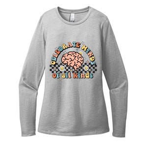 Celebrate Minds Of All Kinds Neurodiversity Autism Womens CVC Long Sleeve Shirt