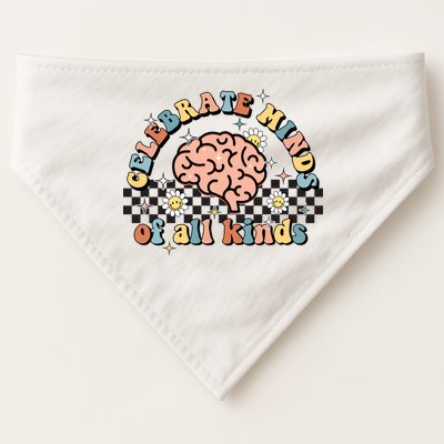 Celebrate Minds Of All Kinds Neurodiversity Autism USA-Made Doggie Bandana