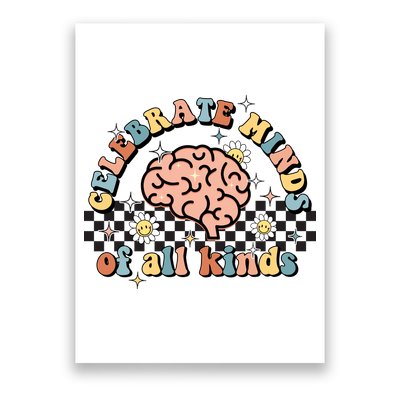 Celebrate Minds Of All Kinds Neurodiversity Autism Poster