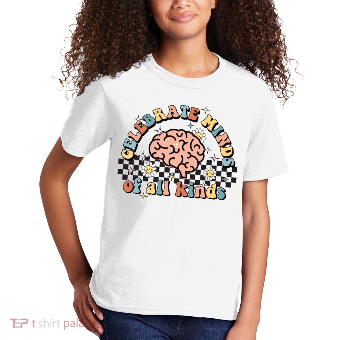 Celebrate Minds Of All Kinds Neurodiversity Autism Kids T-Shirt