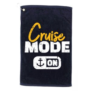 Cruise Mode On Platinum Collection Golf Towel