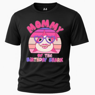 Cute Mommy Of The Birthday Shark Performance Shirt