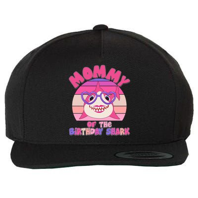 Cute Mommy Of The Birthday Shark Wool Snapback Cap