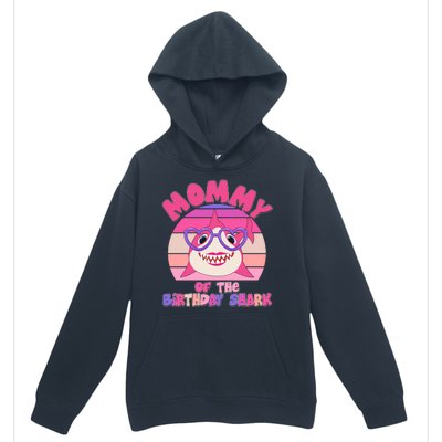 Cute Mommy Of The Birthday Shark Urban Pullover Hoodie