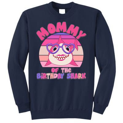 Cute Mommy Of The Birthday Shark Tall Sweatshirt