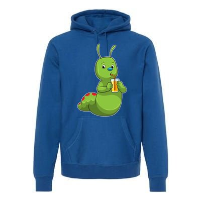 Caterpillar Mug Orange Juice Ing Straw Meaningful Gift Premium Hoodie