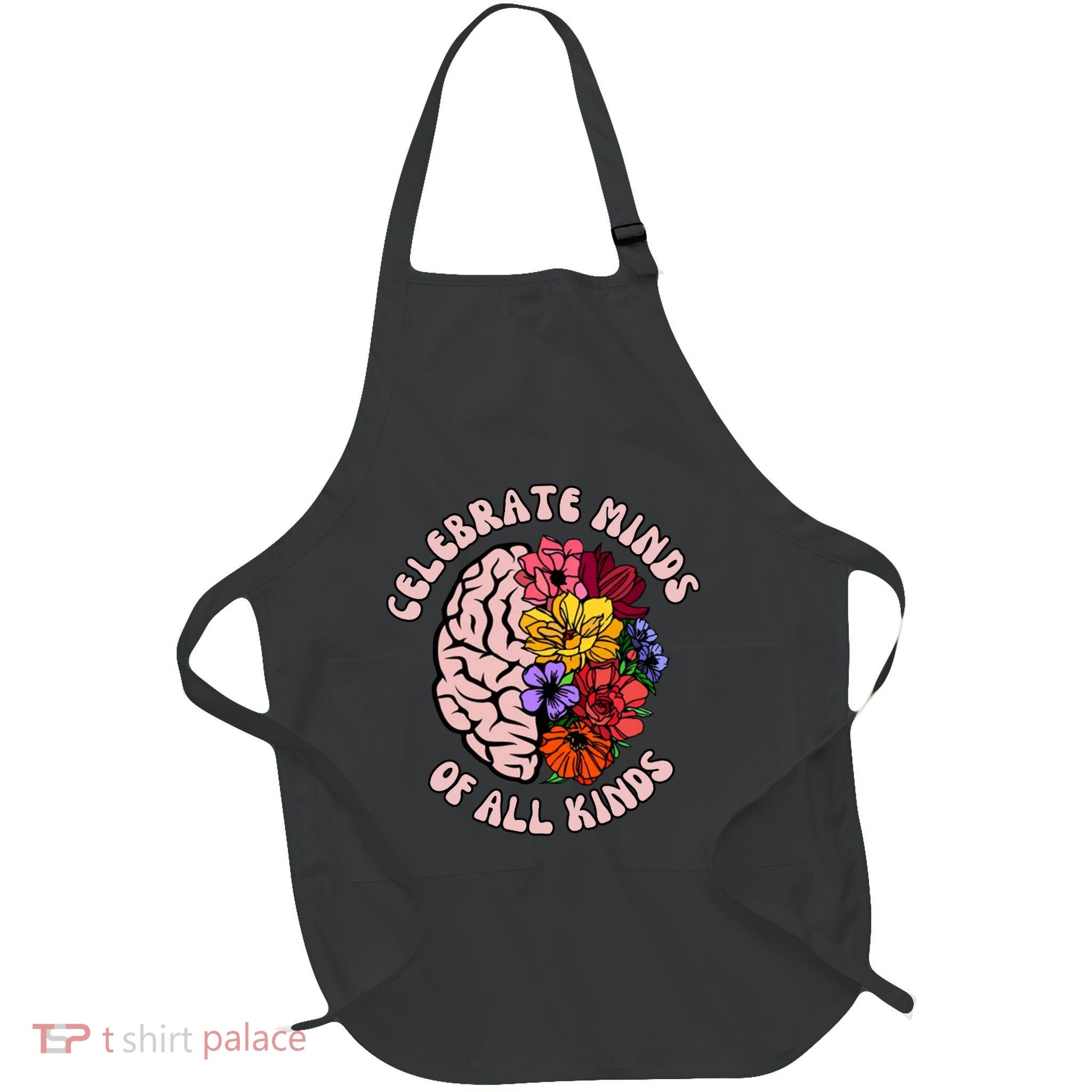 Celebrate Minds Of All Kinds Neurodiversity Full-Length Apron With Pockets