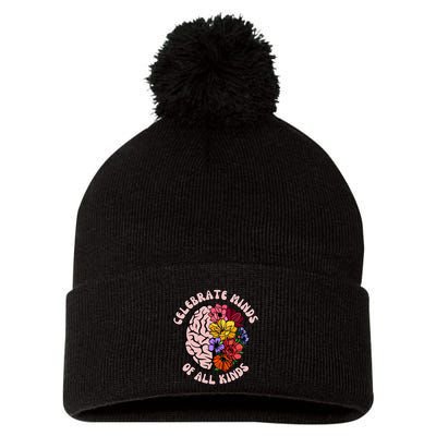 Celebrate Minds Of All Kinds Neurodiversity Pom Pom 12in Knit Beanie