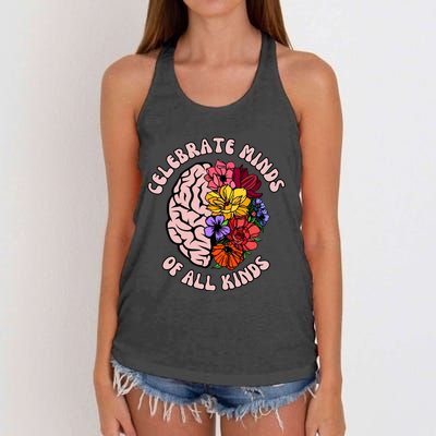 Celebrate Minds Of All Kinds Neurodiversity Women's Knotted Racerback Tank