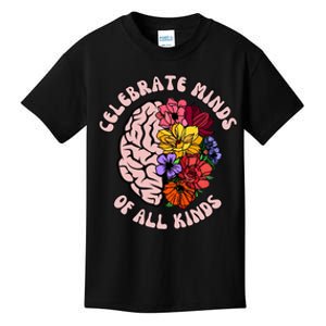 Celebrate Minds Of All Kinds Neurodiversity Kids T-Shirt