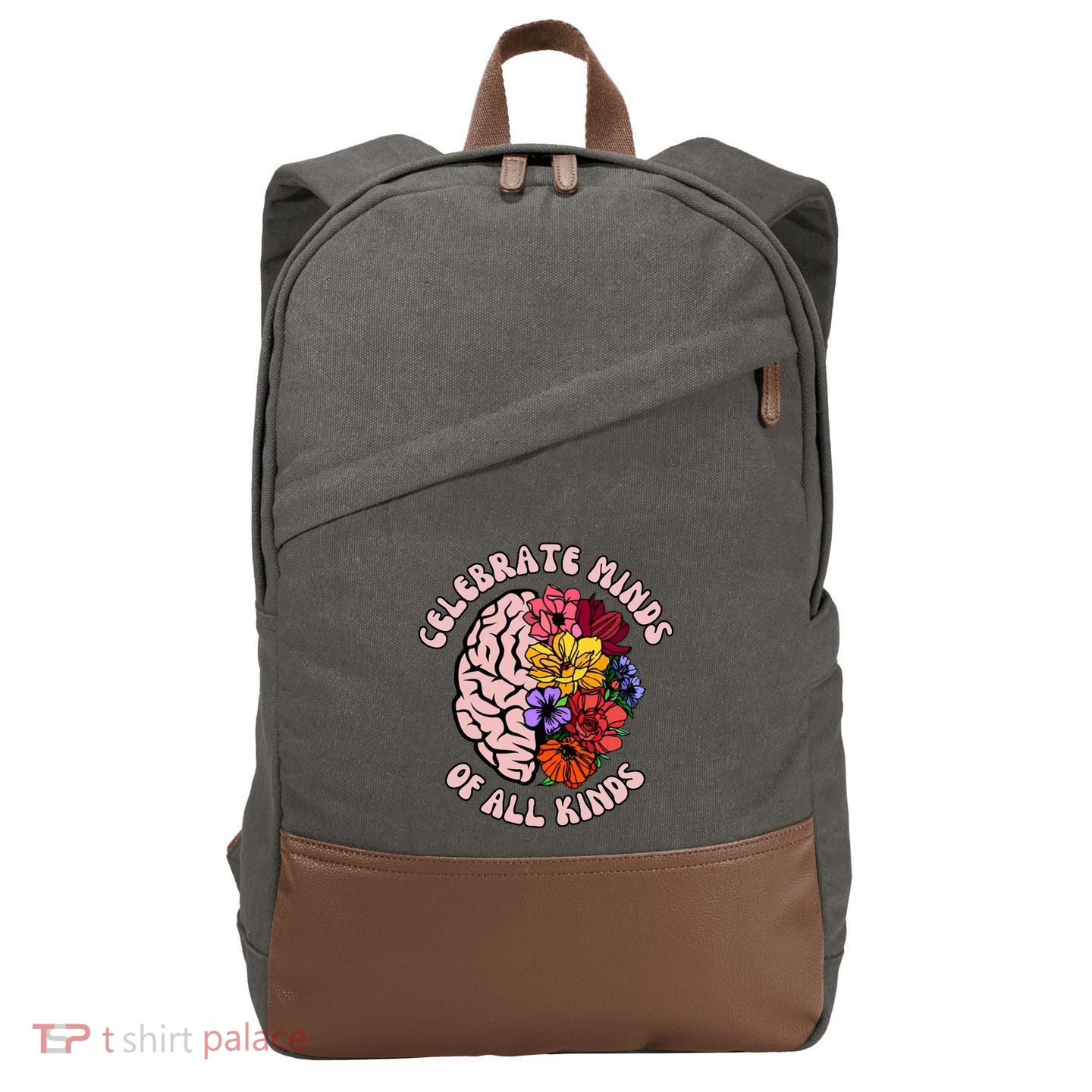 Celebrate Minds Of All Kinds Neurodiversity Cotton Canvas Backpack