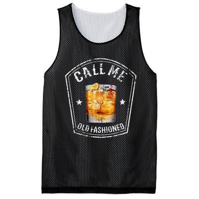 Call Me Old Fashioned Whiskey Funny Bourbon Mesh Reversible Basketball Jersey Tank