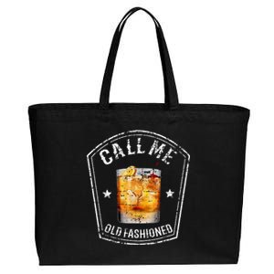 Call Me Old Fashioned Whiskey Funny Bourbon Cotton Canvas Jumbo Tote