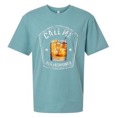 Call Me Old Fashioned Whiskey Funny Bourbon Sueded Cloud Jersey T-Shirt